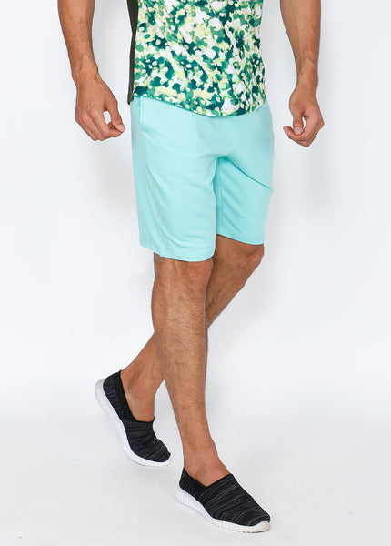 Sea Green Soft Terry Shorts