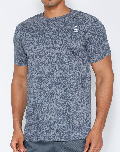 Silver Dashed Roundneck T-Shirt