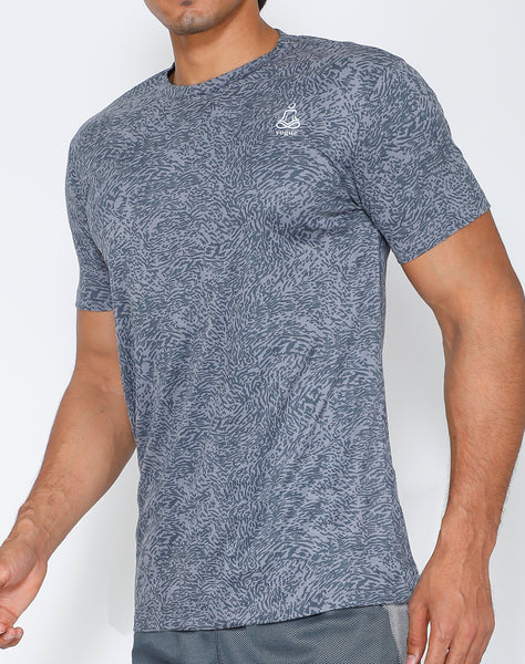 Silver Dashed Roundneck T-Shirt