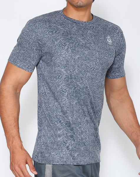 Silver Dashed Roundneck T-Shirt