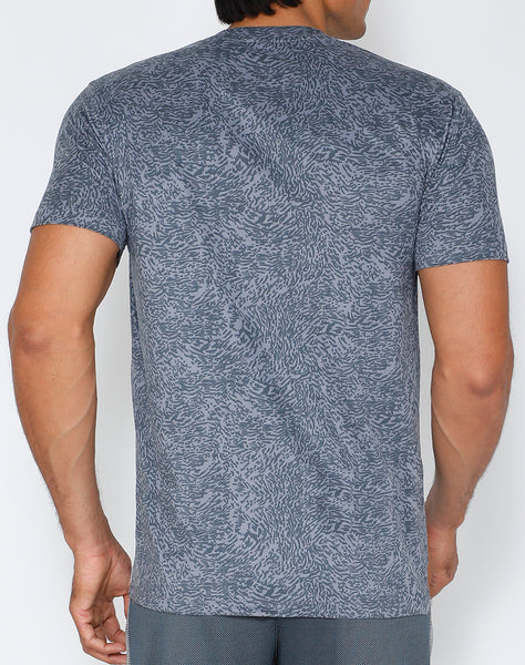 Silver Dashed Roundneck T-Shirt