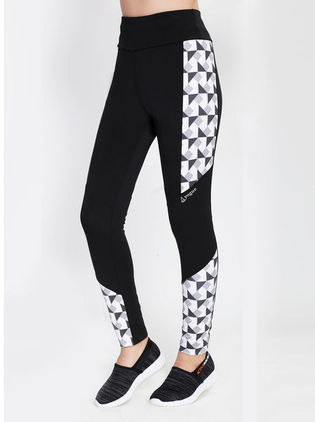 Black & White Trigonal Tights