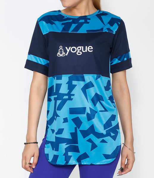 Cyan Blue Long T-Shirt
