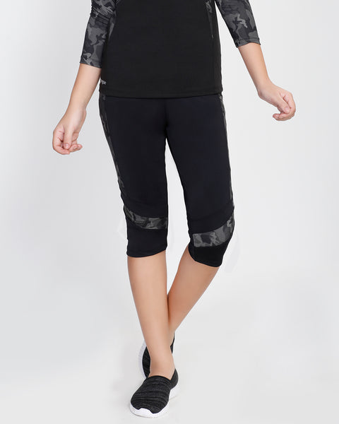Black Camo Capris