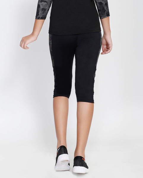 Black Camo Capris