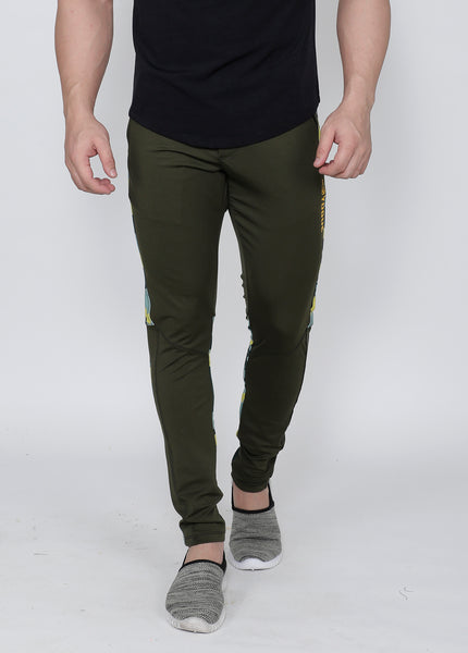 Olive Marine Slim-Fit Trackpants