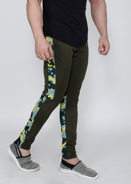 Olive Marine Slim-Fit Trackpants