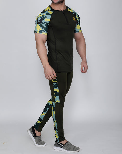 Olive Marine Compression T-Shirt