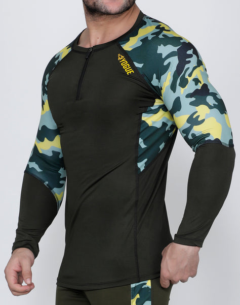 Olive Marine Full Sleeve Compression