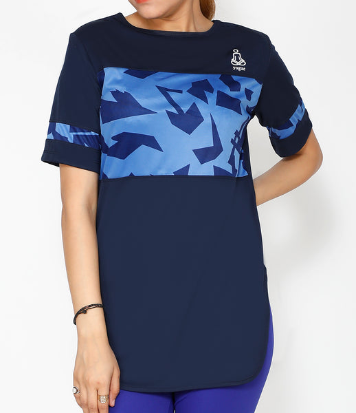 Navy Robin Long T-Shirt