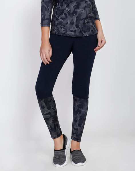 Navy Camo 2Tone Tights