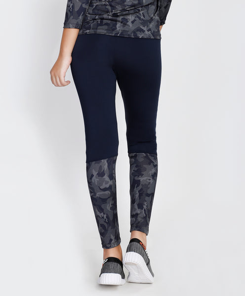 Navy Camo 2Tone Tights