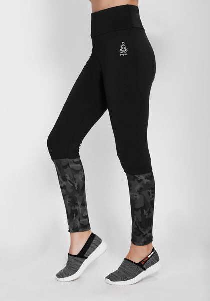 Black Camo 2Tone Tights