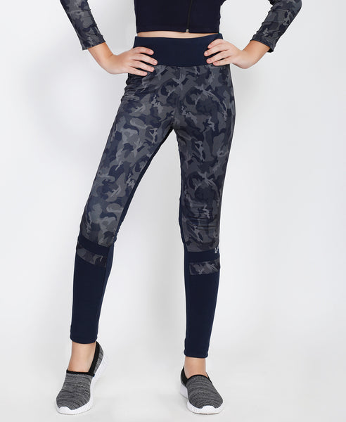 Navy Camofront Tights