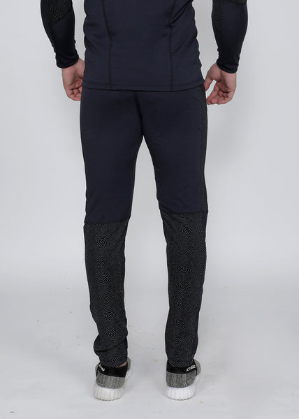Charcoal Micro-Dotted Slim-Fit Trackpants