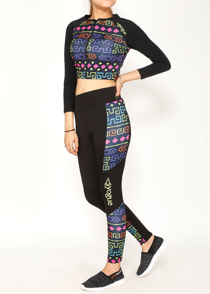 Shop The Look - Crop Zipper Top + Tights - Subsahara