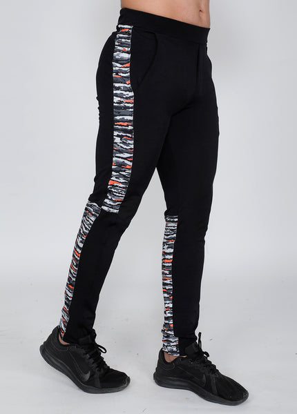 Fierce Black Slim-Fit Trackpants