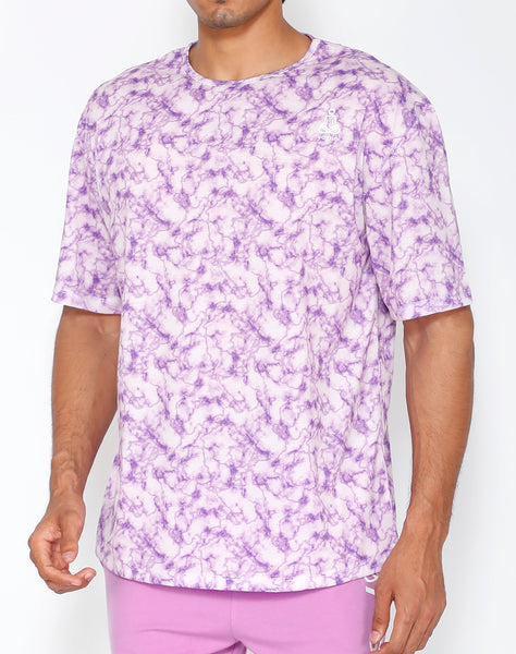 Lilac Marble OverSize T-Shirt