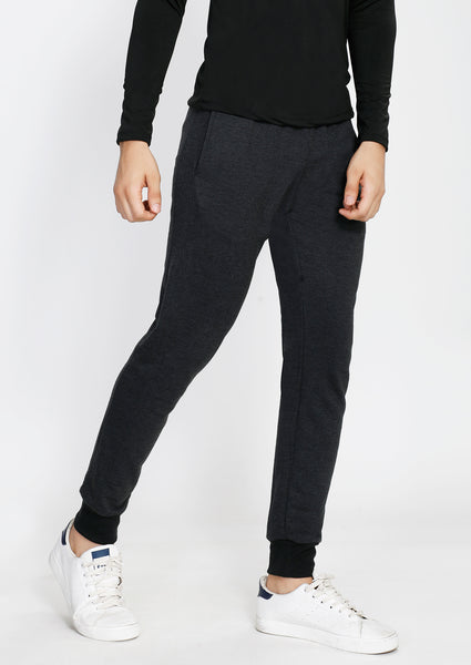 Charcoal Texture French Terry Joggers