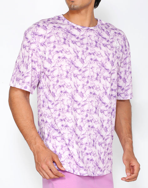 Lilac Marble OverSize T-Shirt