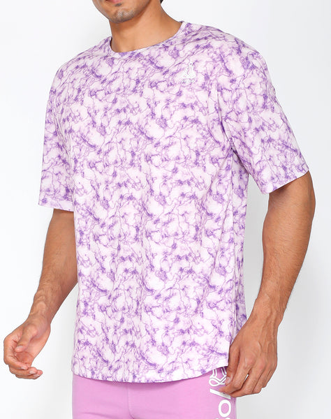 Lilac Marble OverSize T-Shirt