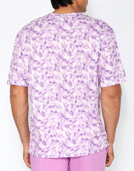 Lilac Marble OverSize T-Shirt