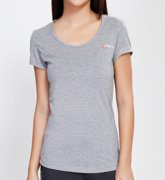 Light Grey Minimal Cotton T-Shirt