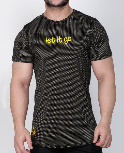 Black & Yellow Let it Go T-Shirt