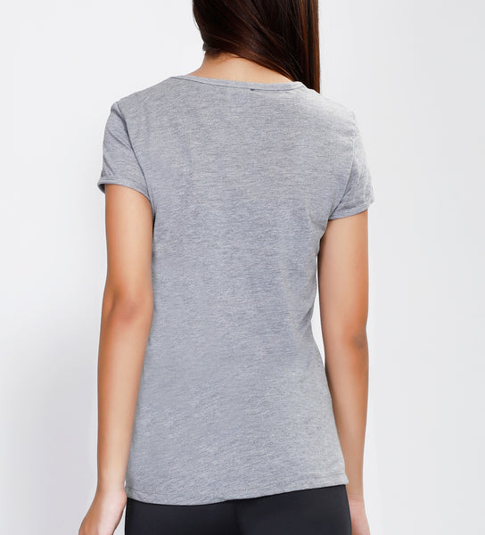 Light Grey Minimal Cotton T-Shirt