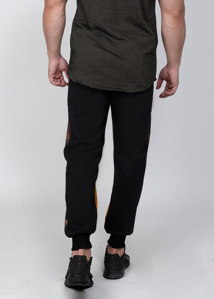 Black & Mustard Thermal Joggers