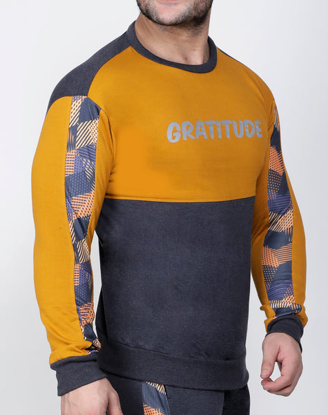 Graphite & Gold Thermal Sweatshirt