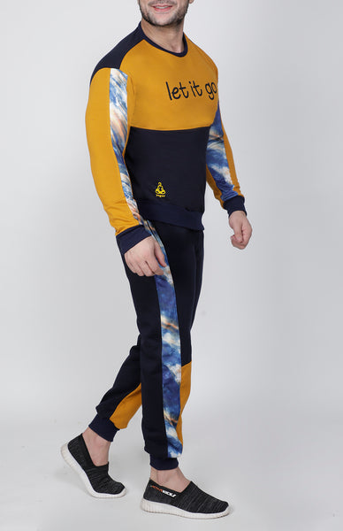 Navy Sunshine Crew-Neck Tracksuit