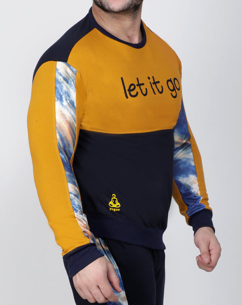 Navy Sunshine Thermal Sweatshirt