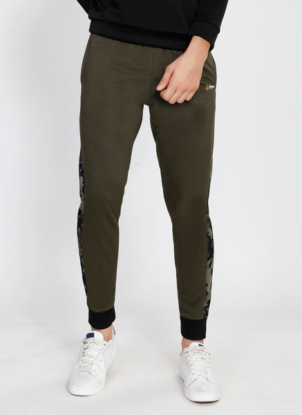 Millitary Green Camo French Terry Joggers