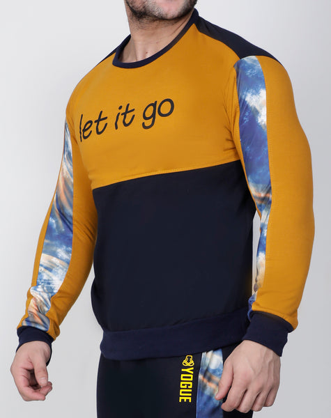 Navy Sunshine Thermal Sweatshirt