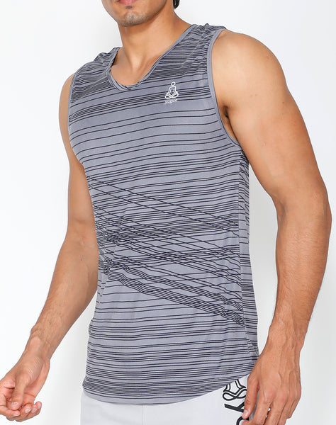 Grey Interweave Tank