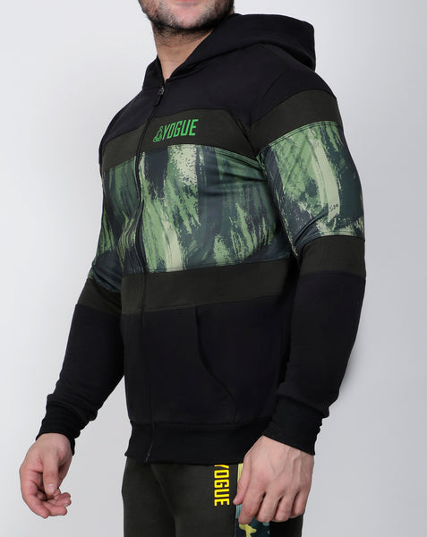 Black & Green Thermal Jacket