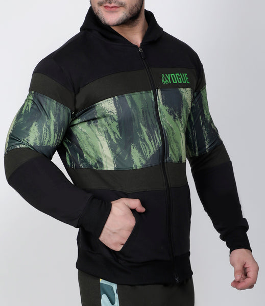 Black & Green Thermal Jacket