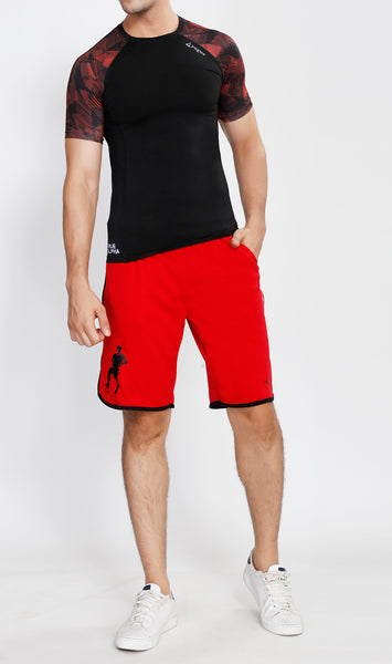 Red Football Shorts