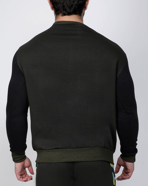 Olive Marine Thermal Sweatshirt