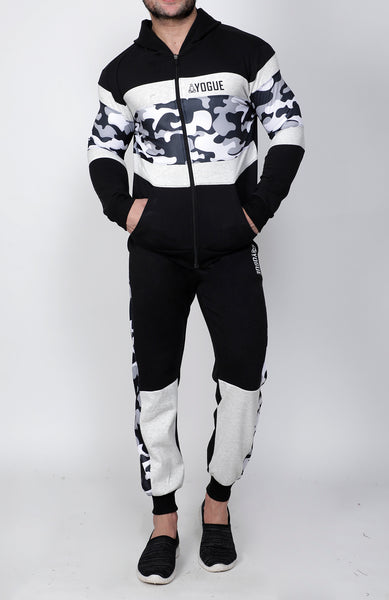 Black & White Camo Thermal Tracksuit