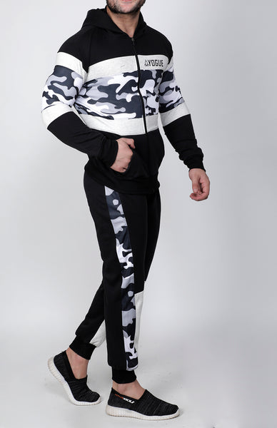 Black & White Camo Thermal Tracksuit