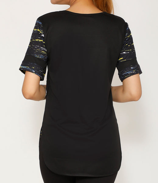 Atlantic Black Long T-Shirt