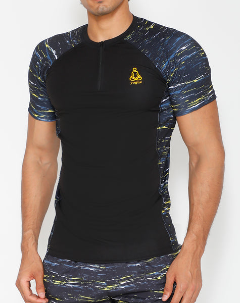 Atlantic Black Compression T-Shirt