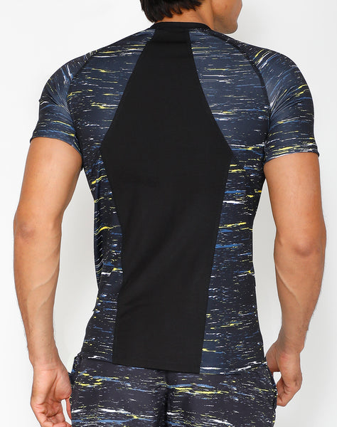 Atlantic Black Compression T-Shirt