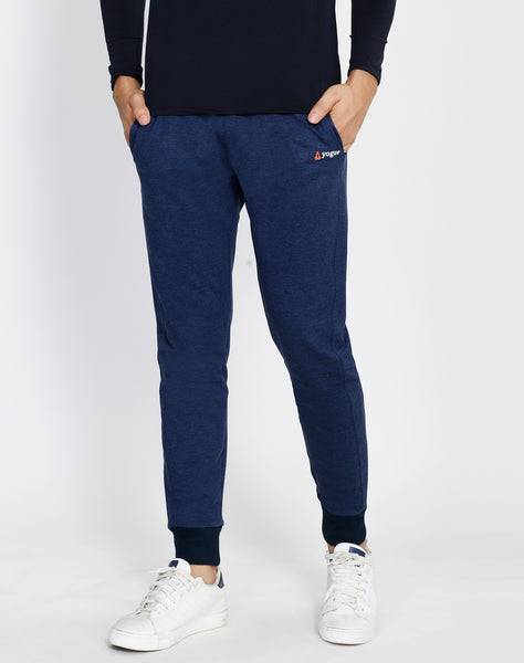 Blue Texture French Terry Joggers