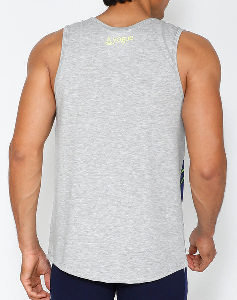 Sharp Blue Cotton Tank