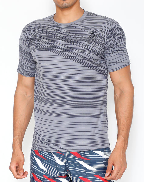 Grey Interweave Roundneck T-Shirt