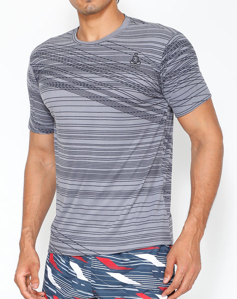 Grey Interweave Roundneck T-Shirt