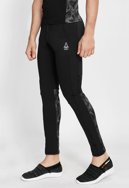 Black Camo Men's Running Tights